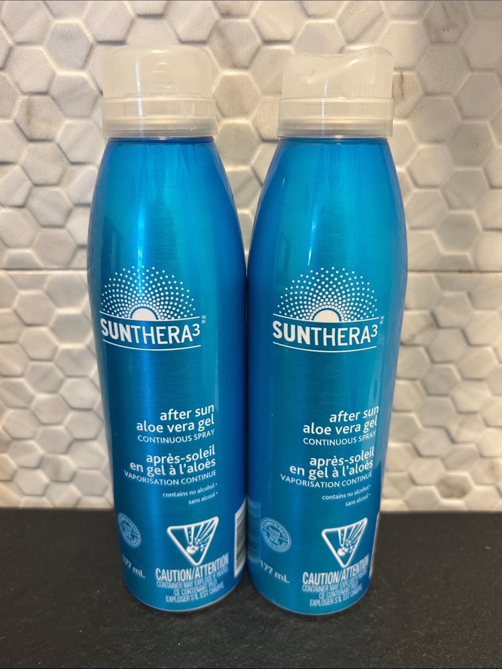 NEW 🆕 TWO Sunthera3 After Sun Aloe Vera Gel factory sealed
